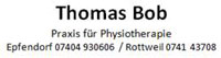 Praxis für Physiotherapie Thomas Bob